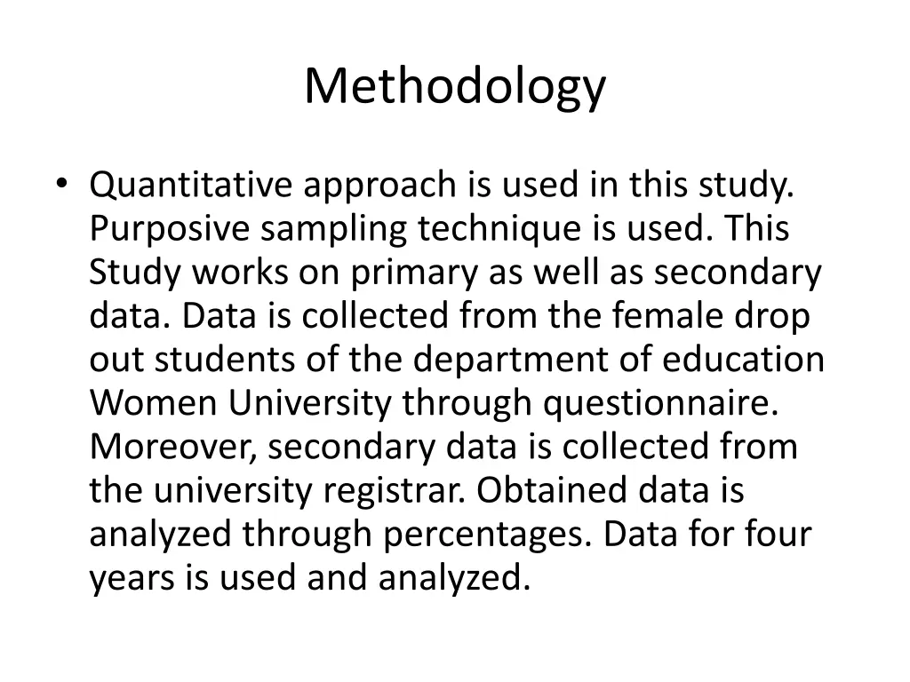 methodology