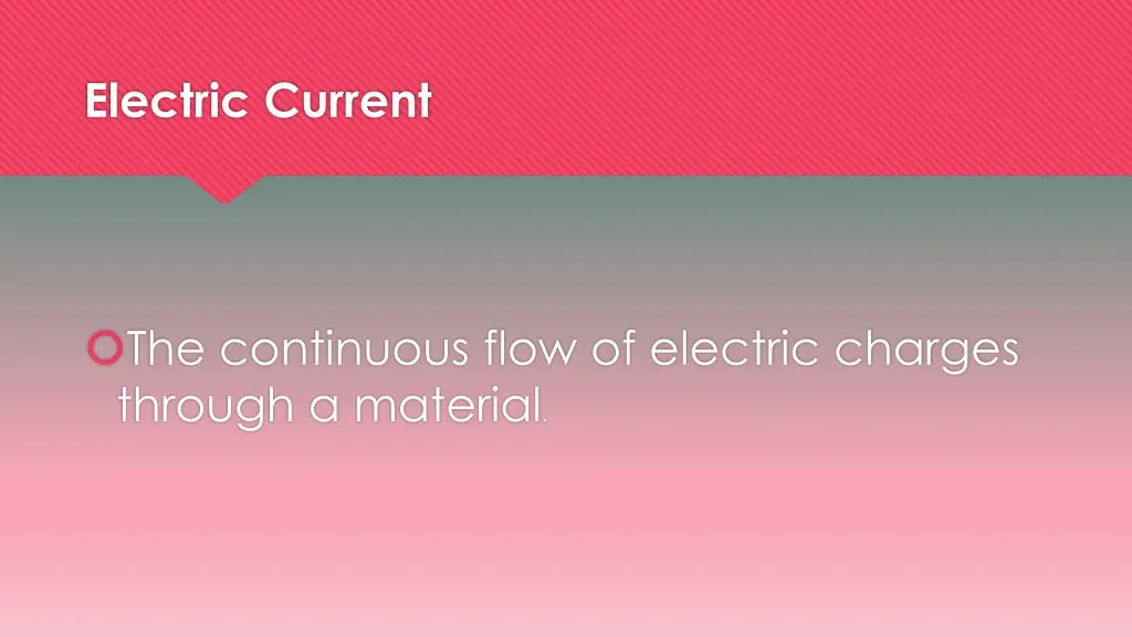 electric current