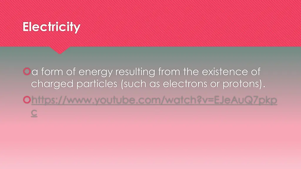 electricity