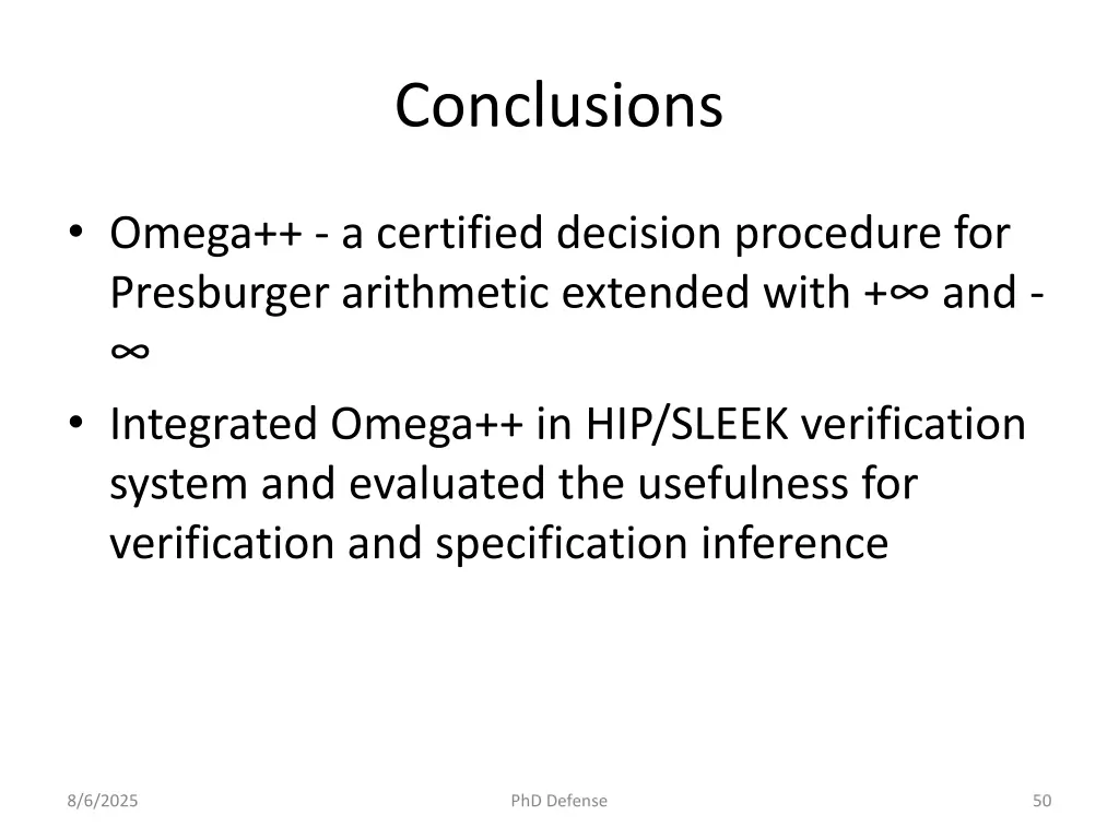 conclusions 1