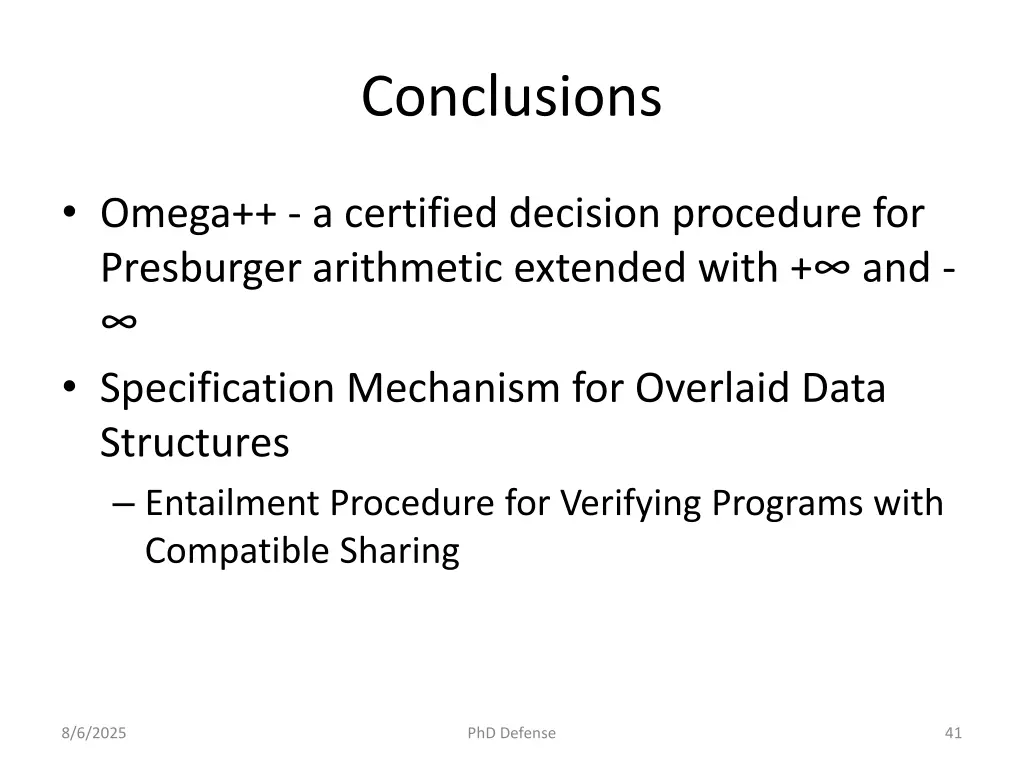 conclusions