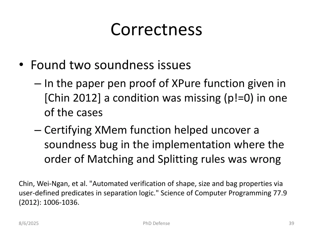 correctness 1