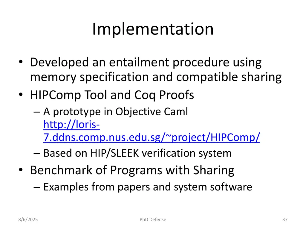 implementation 1