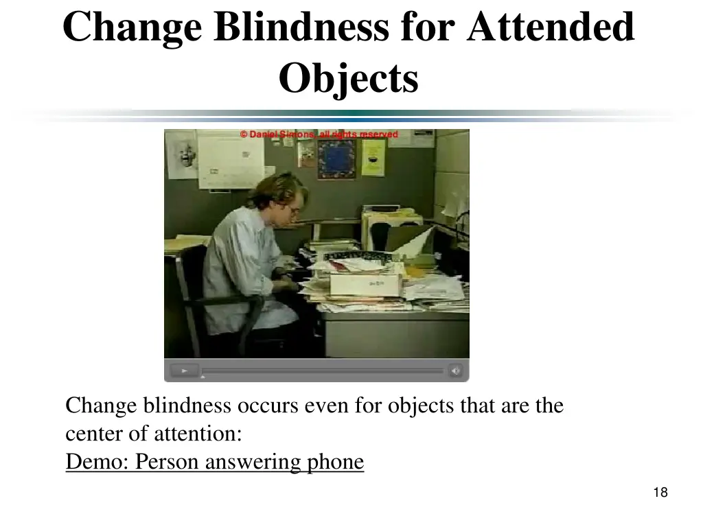 change blindness for attended objects