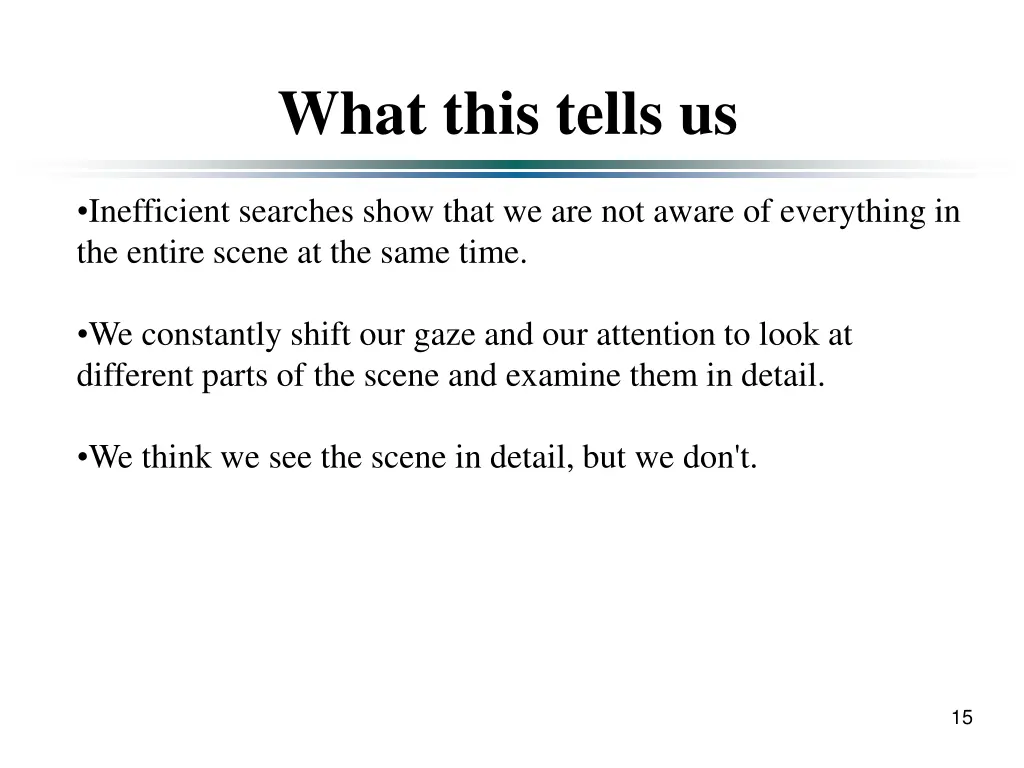 what this tells us