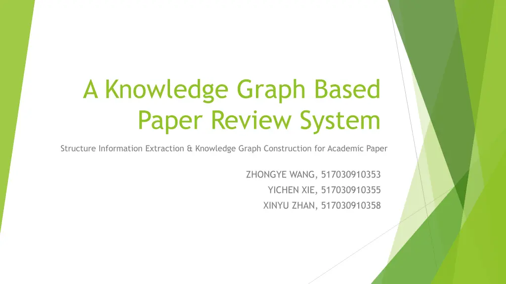 a knowledge graph based paper review system