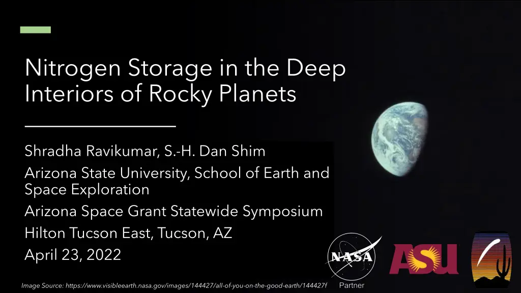 nitrogen storage in the deep interiors of rocky