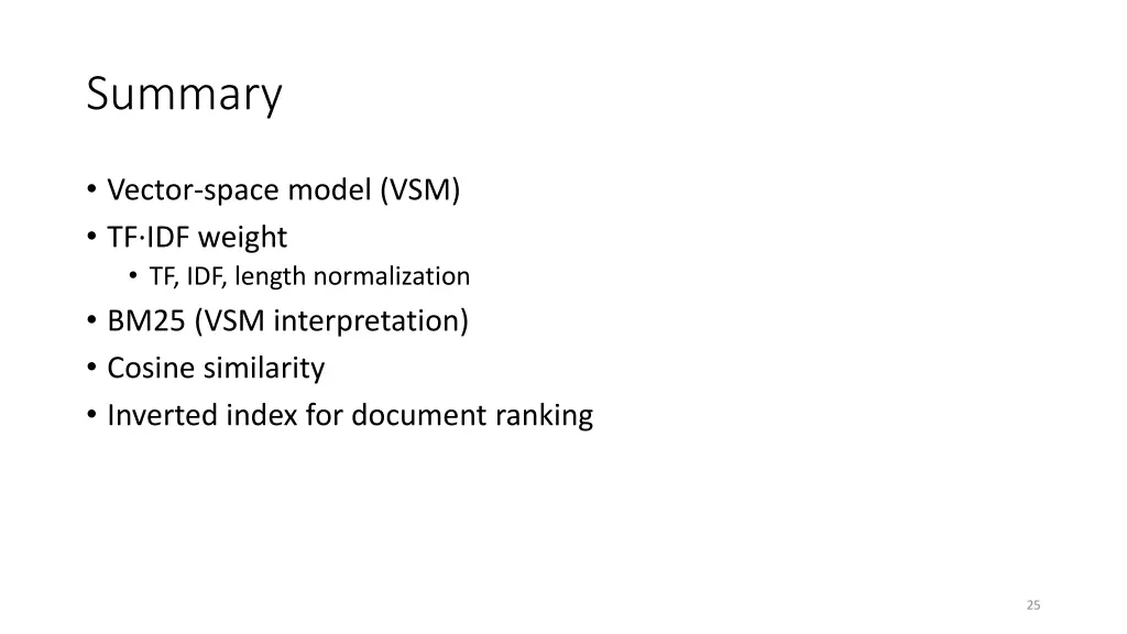 summary