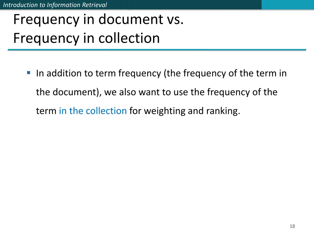 introduction to information retrieval frequency