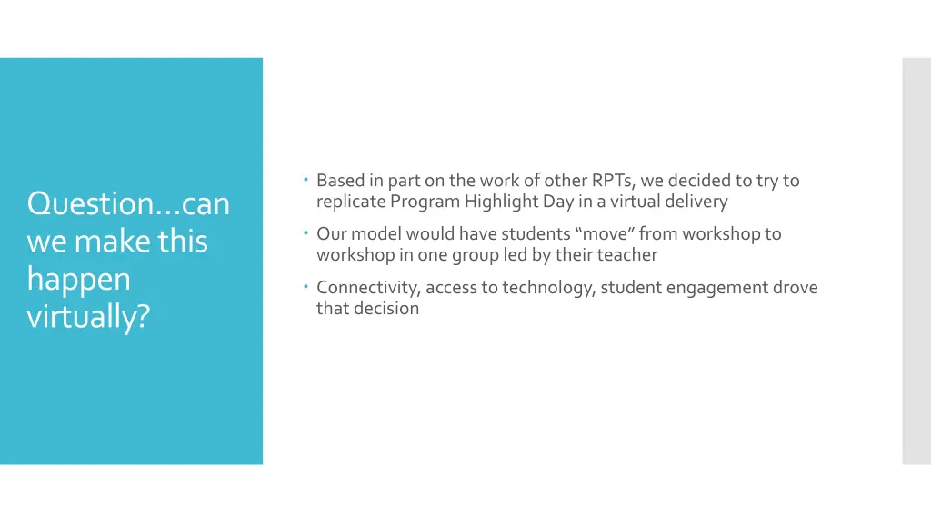 based in part on the work of other rpts