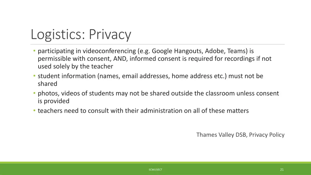 logistics privacy