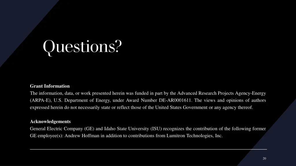 questions