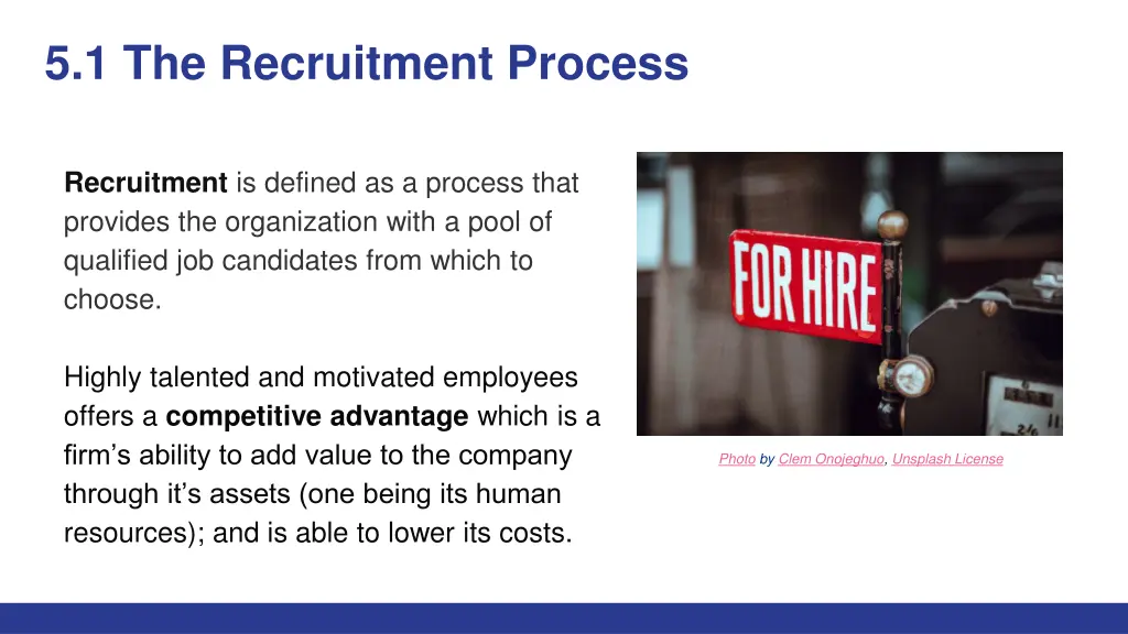 5 1 the recruitment process