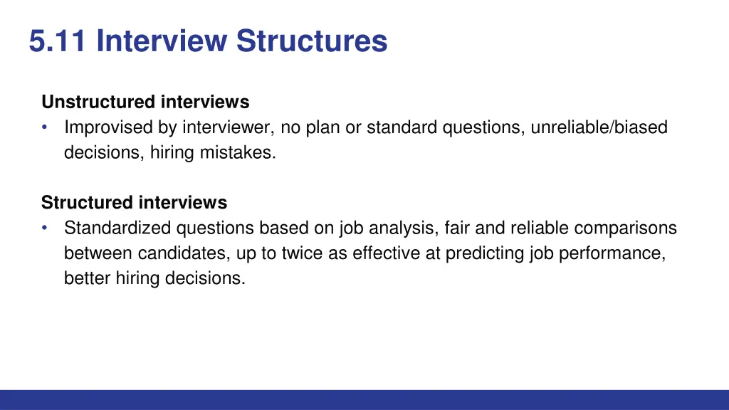 5 11 interview structures