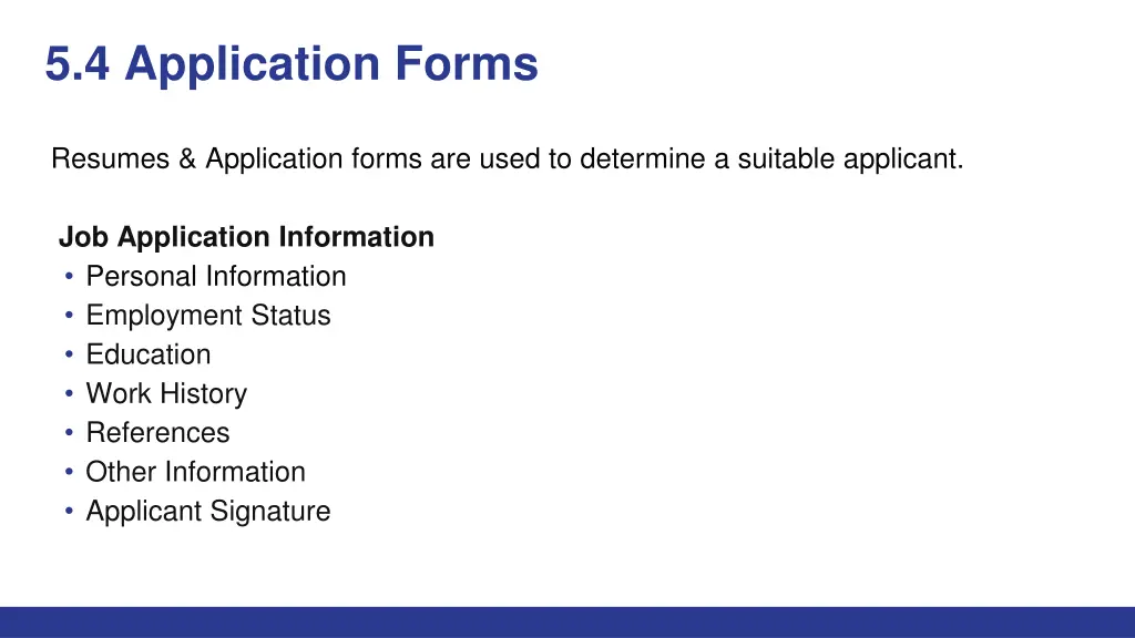 5 4 application forms