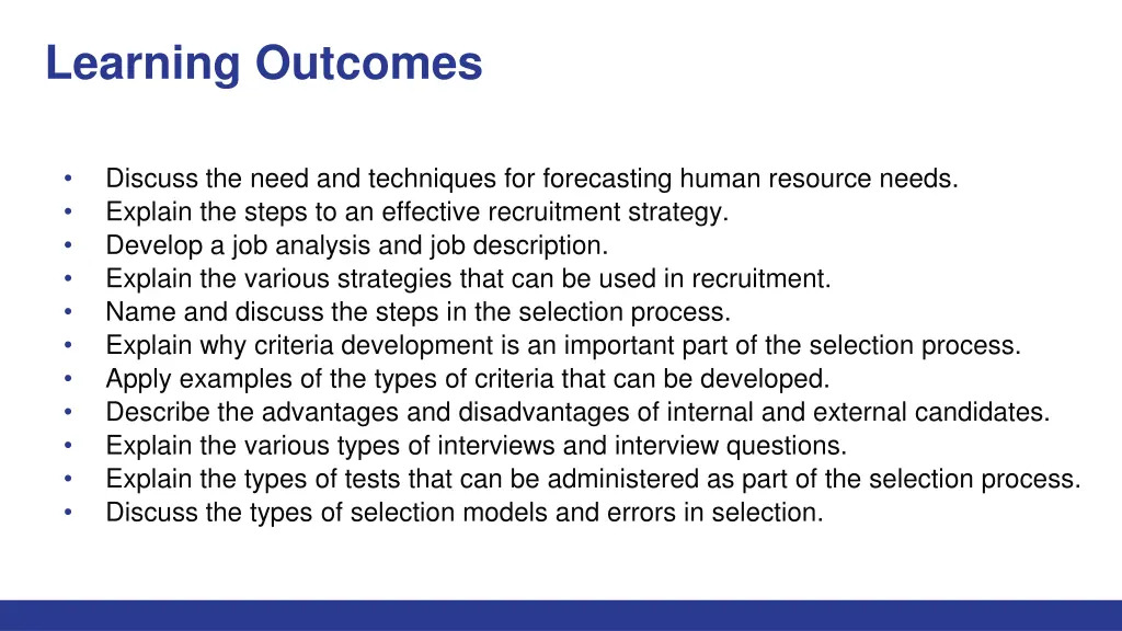 learning outcomes 1