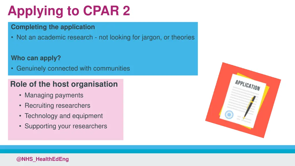 applying to cpar 2