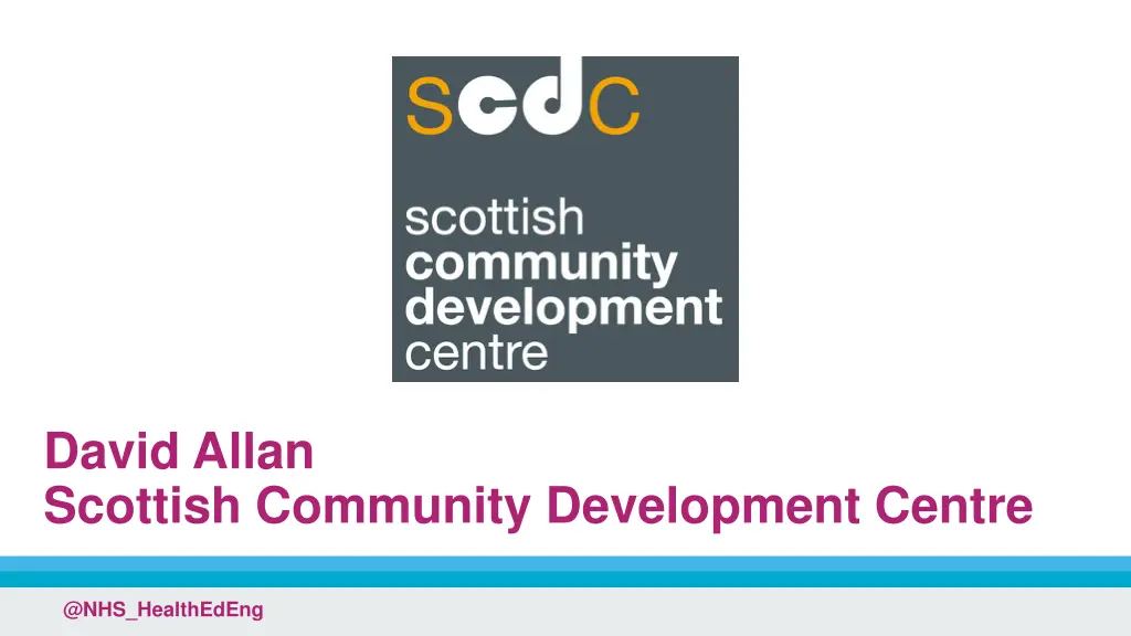 david allan scottish community development centre