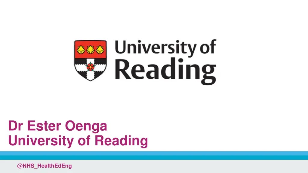 dr ester oenga university of reading