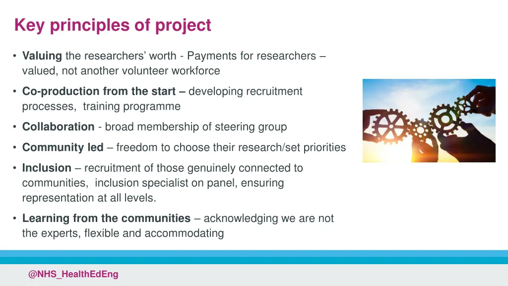 key principles of project