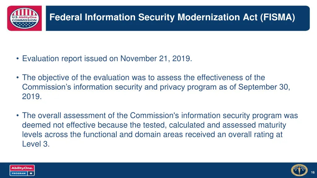 federal information security modernization