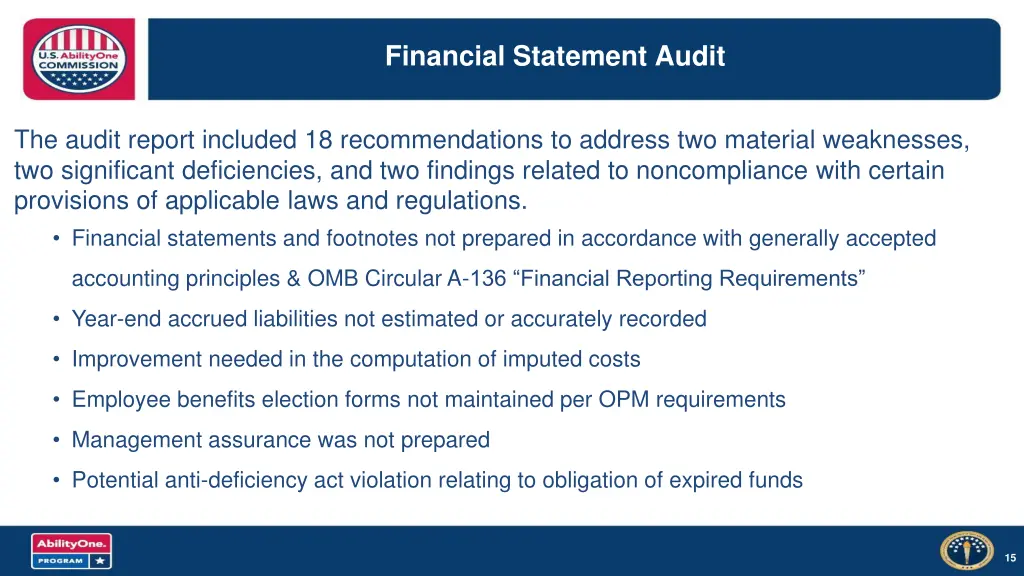 financial statement audit 1