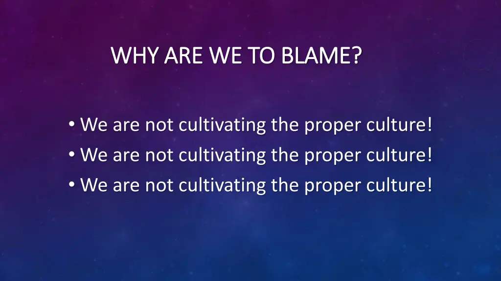 why are we to blame why are we to blame