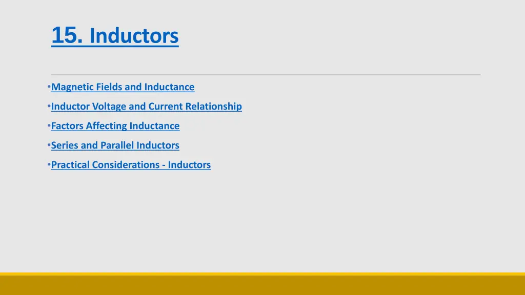 15 inductors