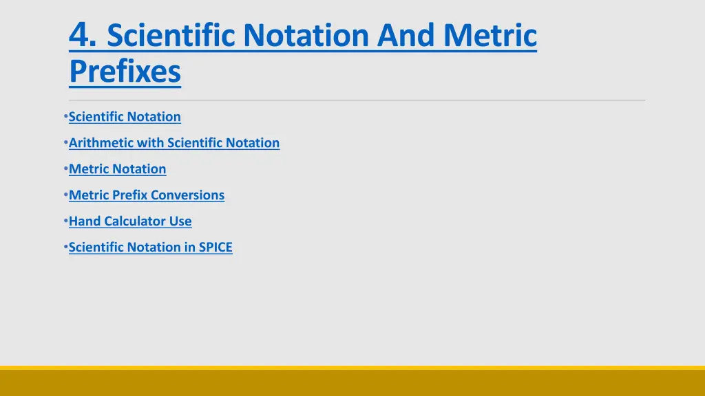 4 scientific notation and metric prefixes