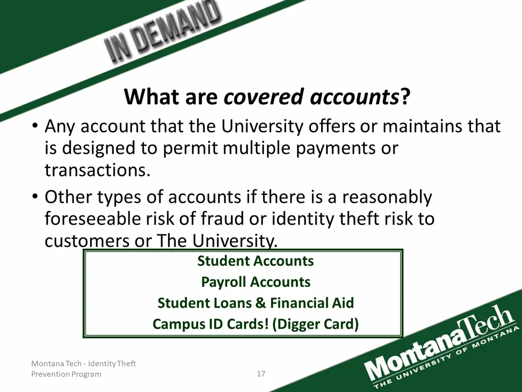 what are covered accounts any account that