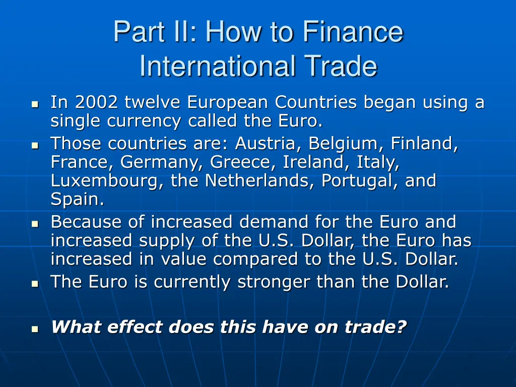 part ii how to finance international trade 4