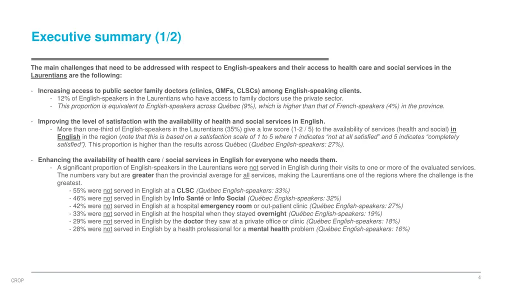 executive summary 1 2