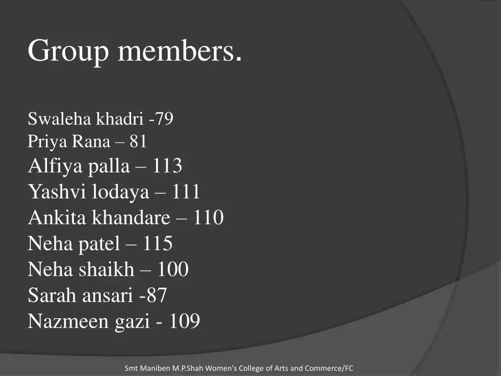 group members