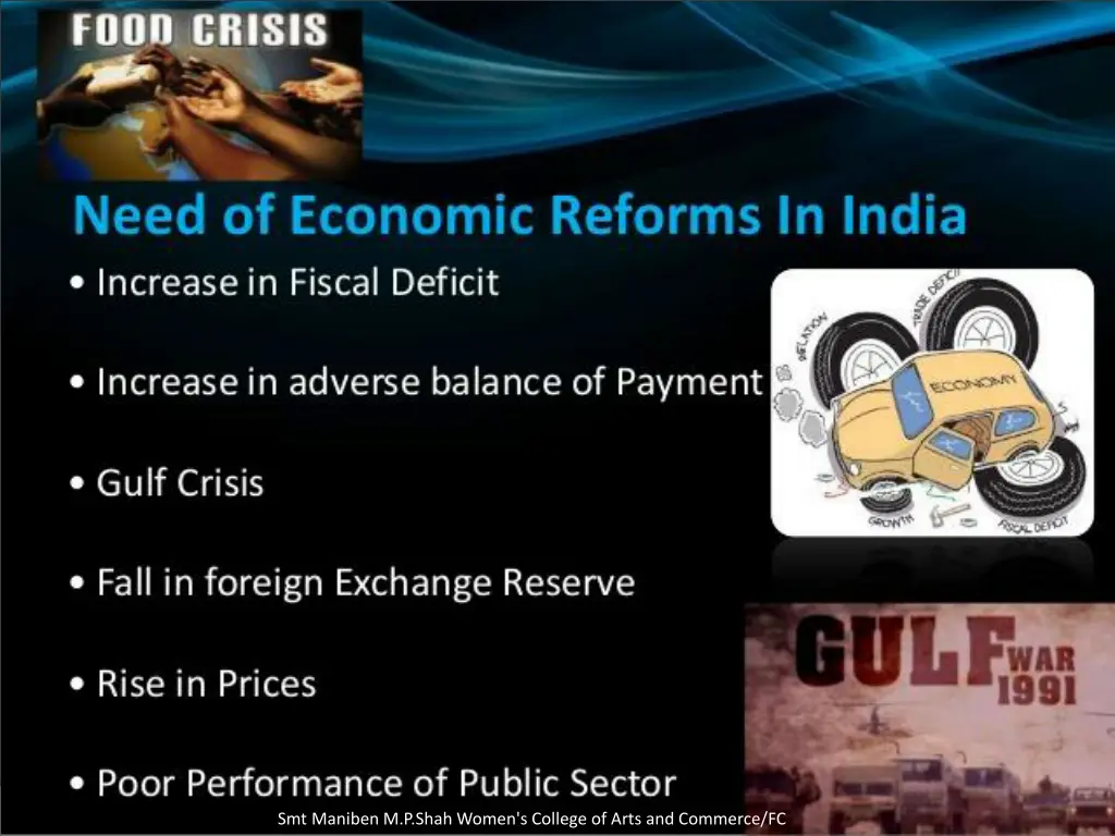 need of econoic reforms in india increase