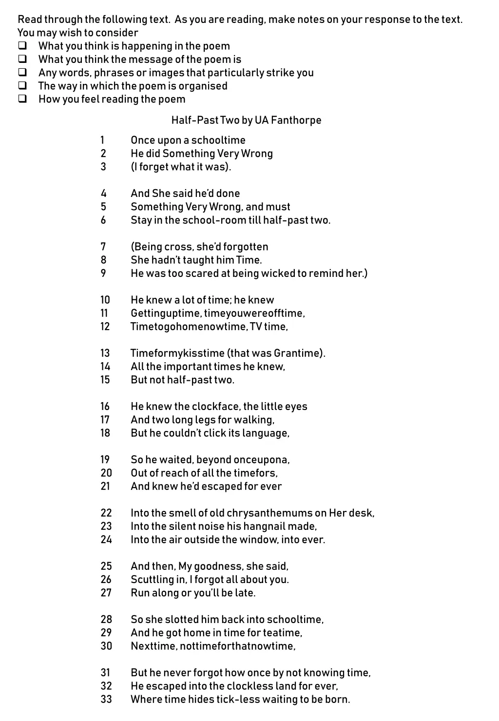 read through the following text