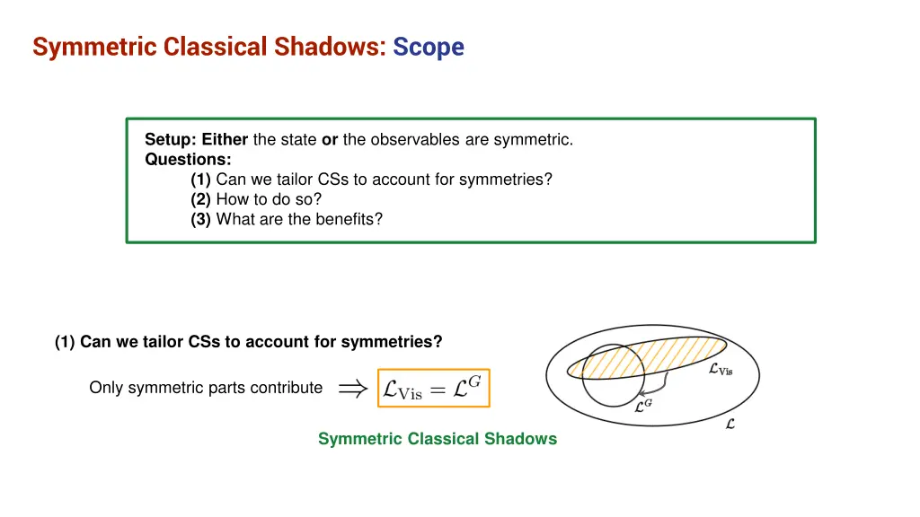 symmetric classical shadows scope