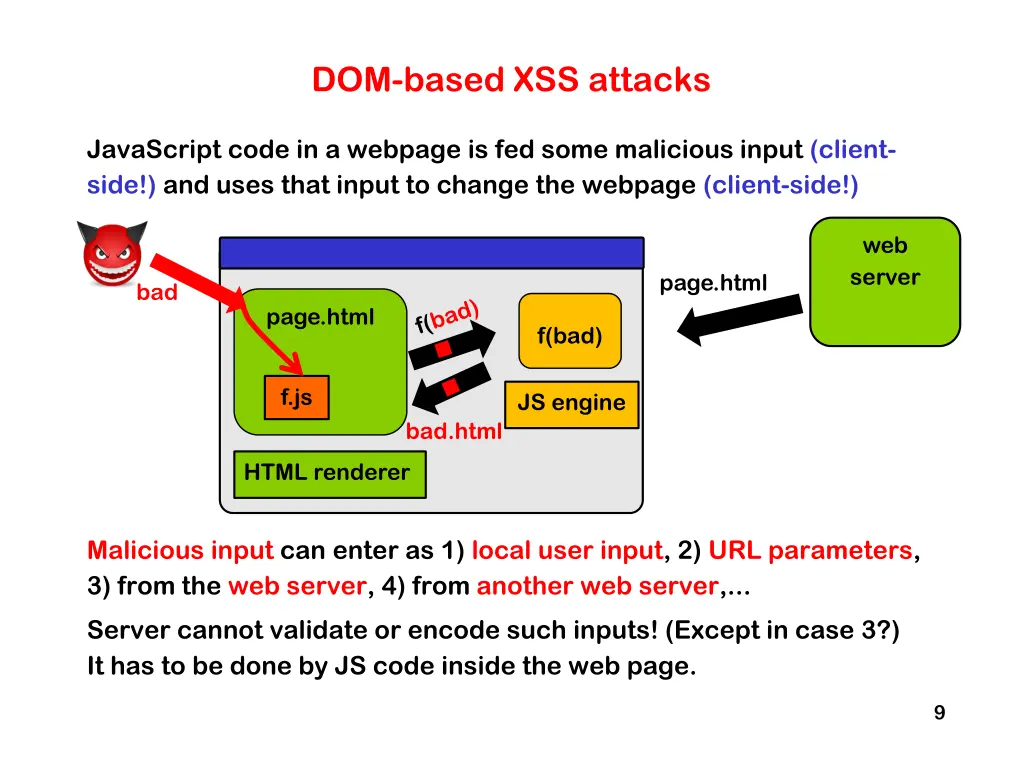 dom based xss attacks