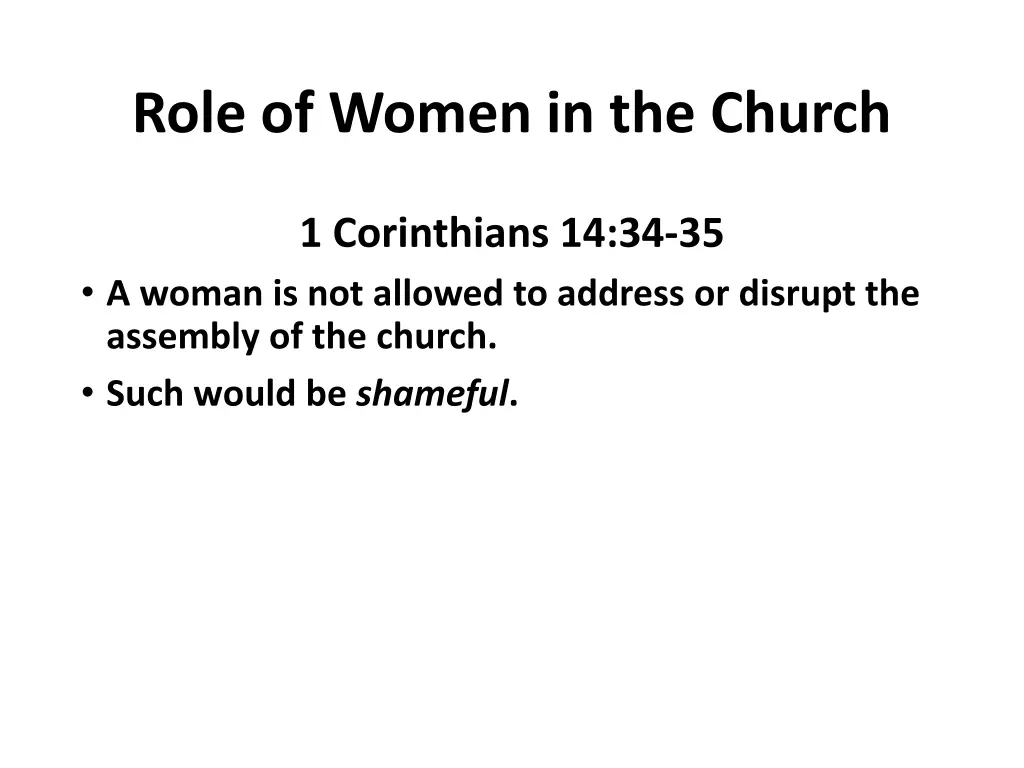 role of women in the church 3