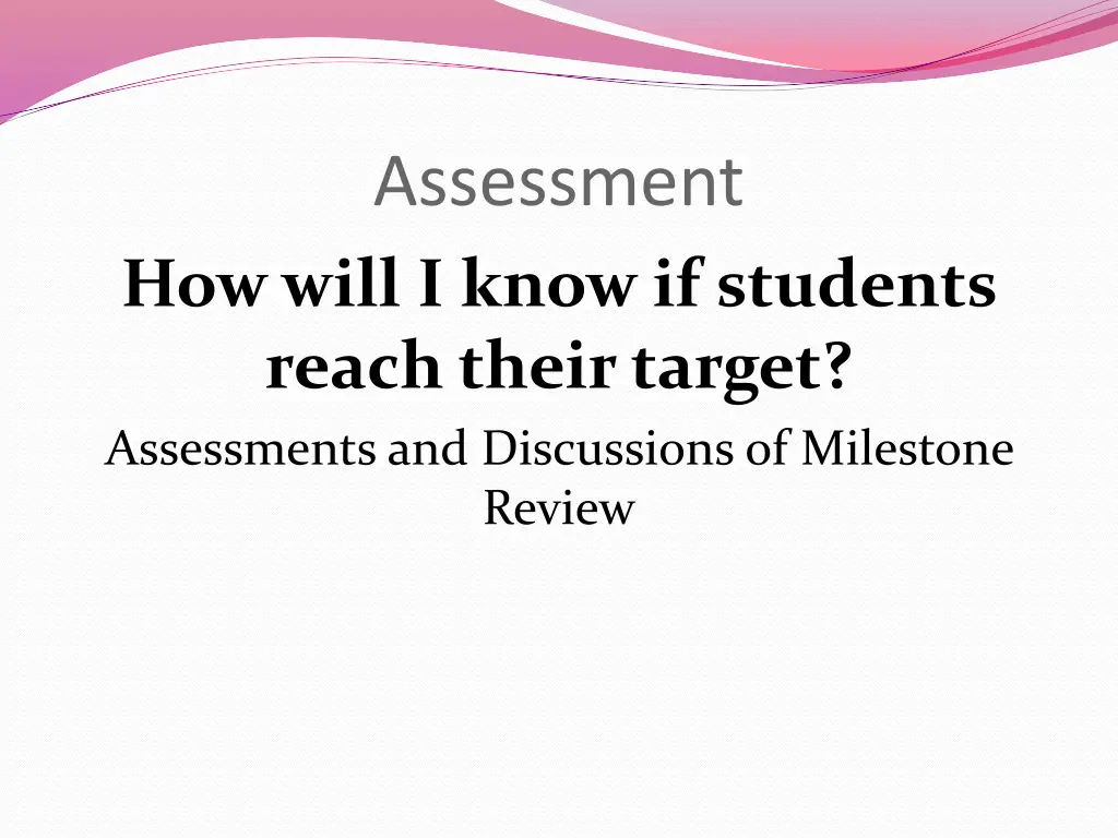 assessment
