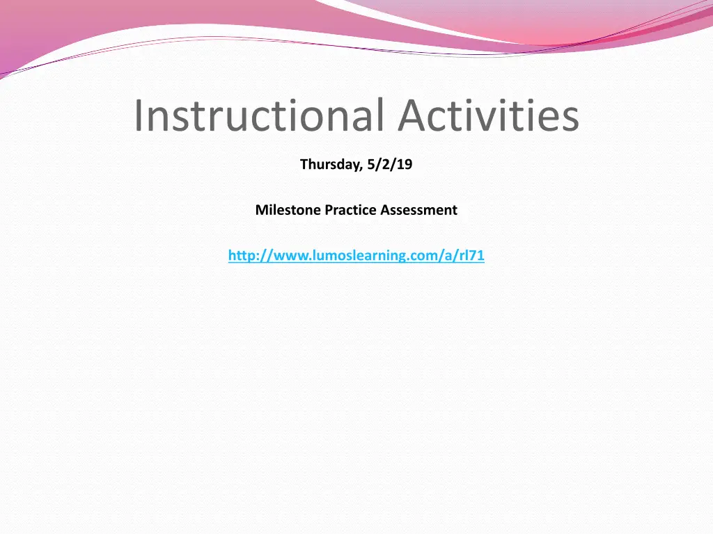 instructional activities 1
