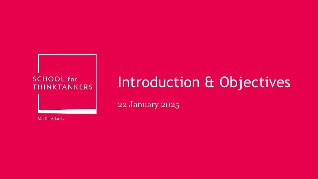 introduction objectives