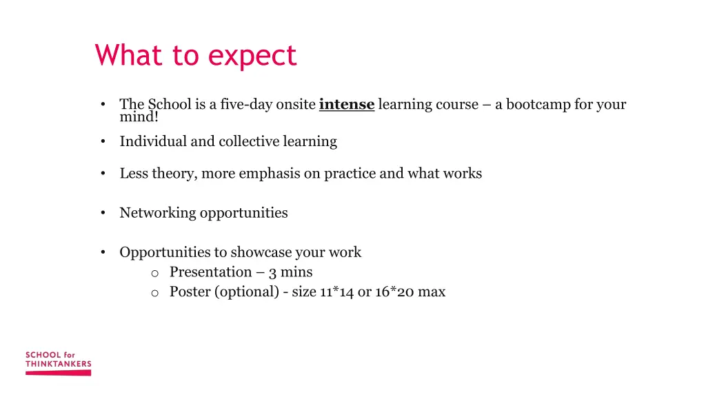 what to expect