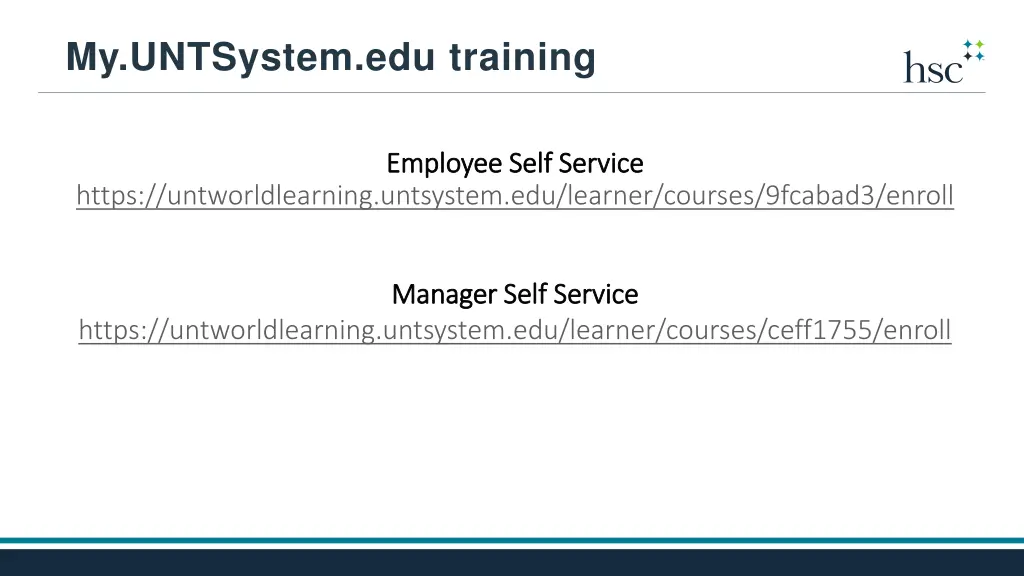 my untsystem edu training