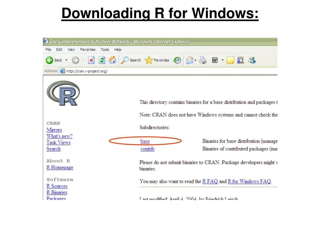 downloading r for windows 1