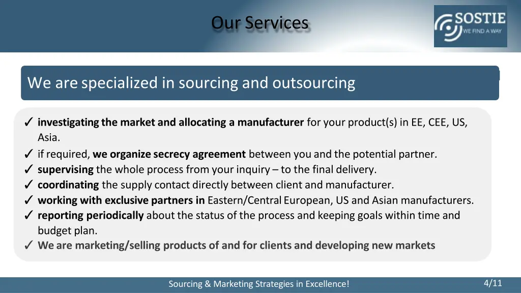 our services