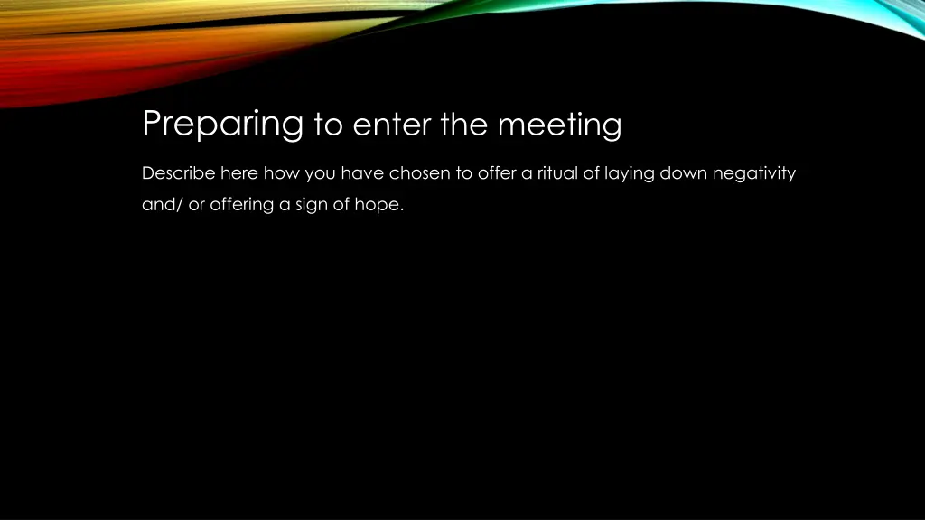 preparing to enter the meeting