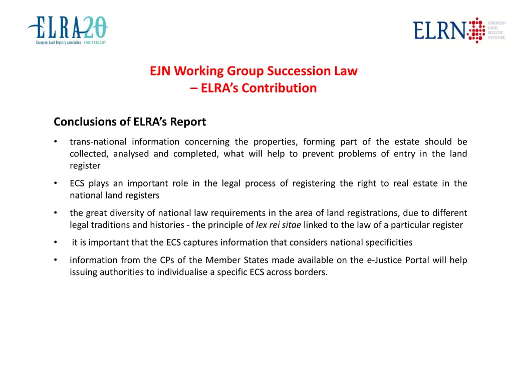 ejn working group succession law elra 8