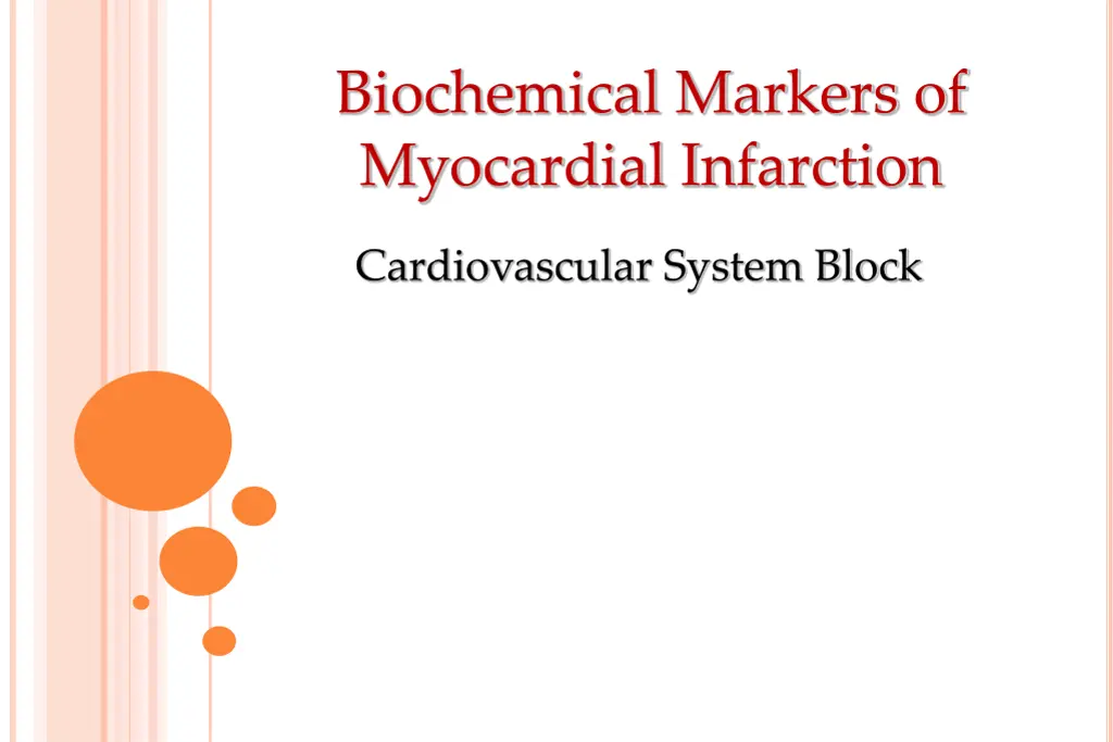 biochemical markers of myocardial infarction
