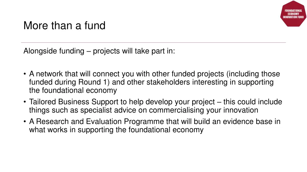 more than a fund