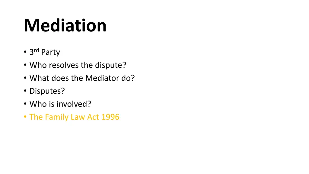 mediation